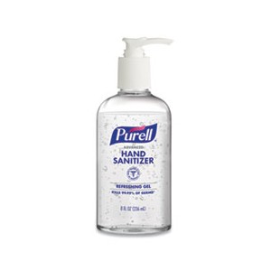 Hand Sanitizer 8oz Purell Pump Bottles 12/CS