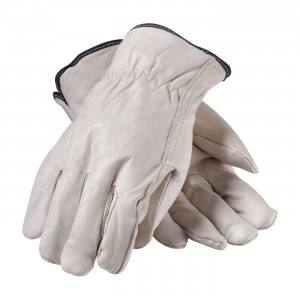 Top Grain Cowhide Drivers, Premium, Wht Thermal Lining, Straight Thumb Size Large