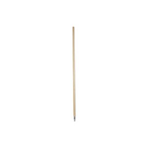 Broom Handle 1.125 x60" Metal-Tip Threaded End
