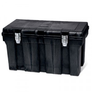 Tool Box, 36w x 18-1/2l x 20-1/8h, Polypropylene, Black