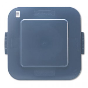 Square Brute Lid, 26x24x2 1/5", Gray