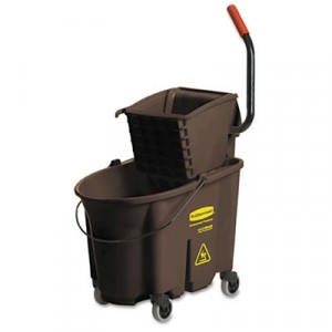 Wavebrake 35-Quart Bucket/Wringer Combinations, Brown