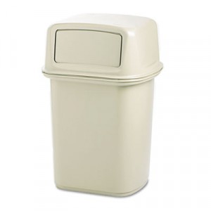 Ranger Fire-Safe Container, Square, Structural Foam, 45 gal, Beige