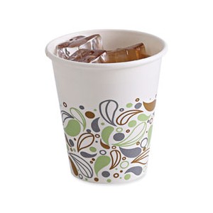 Cup 10oz Paper Waxed Cold Jazz Design 2000/CS