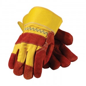 Econ Series, Reinforced Palm, High-Vis Yellow, Rubberized SC