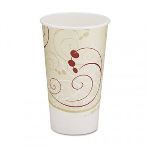 Hot Cups, Symphony Design, 16 oz, Beige