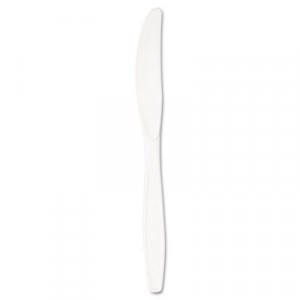 Guildware Heavyweight Plastic Knives, White