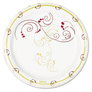 Symphony Design Poly-Coated 8 1/2" Paper Plates