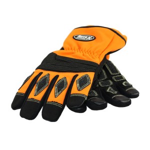 AutoX Extracation, Orange w/ Black Padding, L, Non-Melt Fingertips Size Large