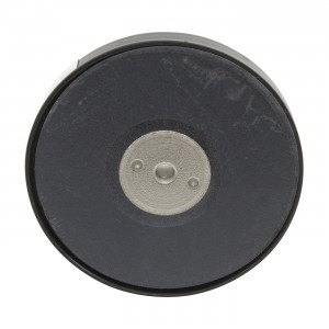 Aviation Rubber Base Mount, Black, 2" High, 6.25" Dia, Secure Mount