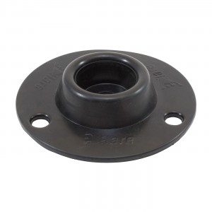 Rubber Base Mount, Black, 1.5" High, 6.25" Dia, General Purpose