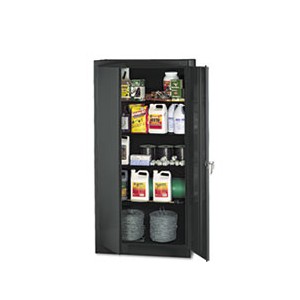 Storage Cabinet 72" High 36" wide and 18" Depth Black 2 Door