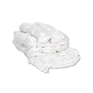 Mop Head Cotton/RayonLoop End Medium White 12/CS