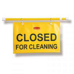 Site Safety Hanging Sign, 50w x 1d x 13h, Yellow