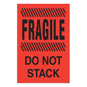 Label 4x6 Do Not Stack Fragile 500/RL