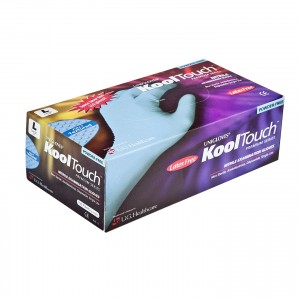 Kool-touch 9.5" Nitrile Exam Gloves Powder Free Textured Blue (2,000 per case)