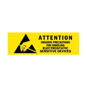 Label .625x2 ESD "Attention Observe" L53 1000/RL