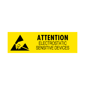 Label .375x1.25 Attention Electrostatic Sensitive 1000/RL