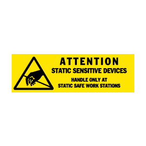 Label .625x2 Attn Static Sensitive Device 1000/RL RD29913