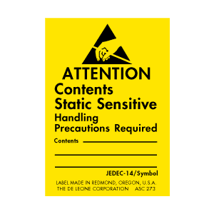 Label 1.74x2.5 Attn Contents Static Sensitive 500/RL RD29799