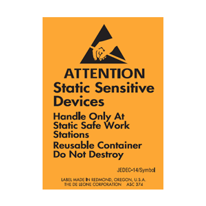 Label 1.75x2.5 Attention Static Sens w/Hand 500/RL