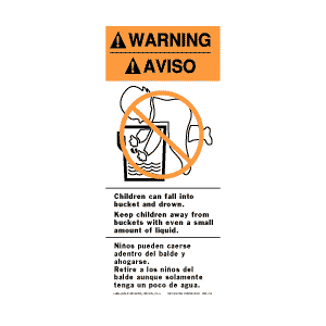 Baby Warning Labels 2½" x 6" 500/RL