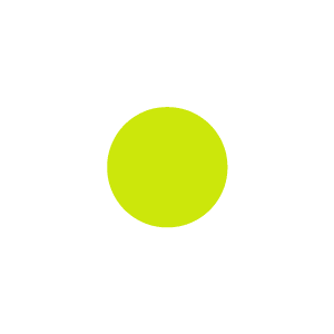 Color Code Labels - circles 1" dia. fluor green 1000/RL