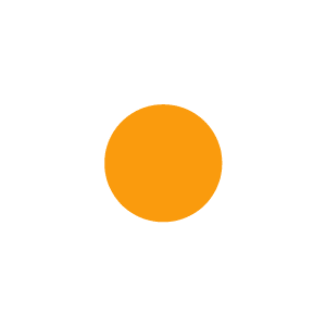 Color Code Labels - circles 1" dia. fluor orange 1000/RL