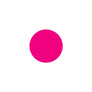 Color Code Labels - circles 1" dia. fluor pink 1000/RL