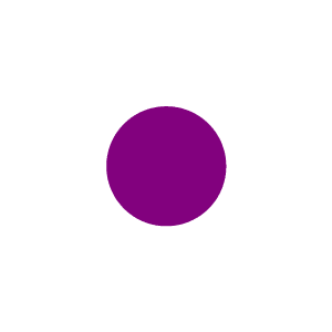 Color Code Labels - circles 1" dia. purple 1000/RL
