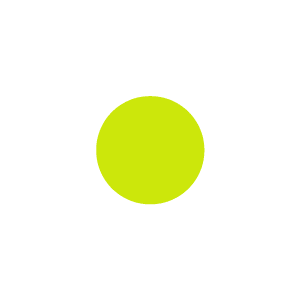 Label 3" Flourescent Green Circle 1000/RL