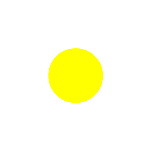 Label 3" Yellow Circle 1000/RL