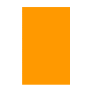 Label 2x3.25 Paper Fluor Orange 500/RL