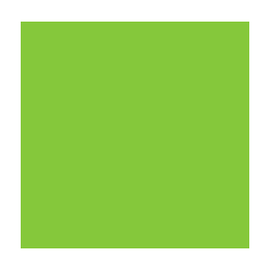 Color Code Labels - squares 4" x 4" (flour. green) 500/RL