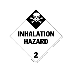 Label 4x4 Inhalation Hazard Gasses Class 2 500/RL RD29362