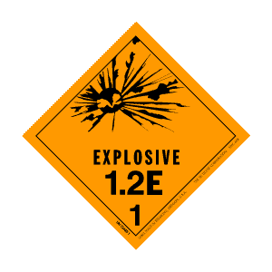 Hazardous Material Explosive Labels 4" x 4" 500/RL