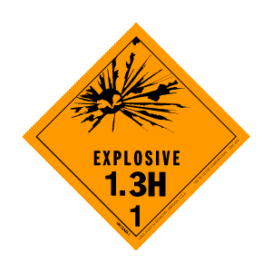 Hazardous Material Explosive Labels 4" x 4" 500/RL