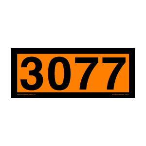 D.O.T. placards - misc - 4 - digit orange panels - Packaged25