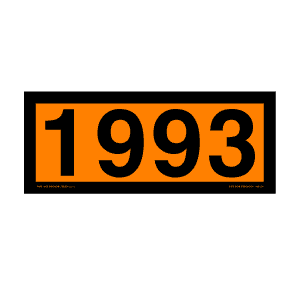 D.O.T. placards - misc - 4 - digit orange panels - Packaged25