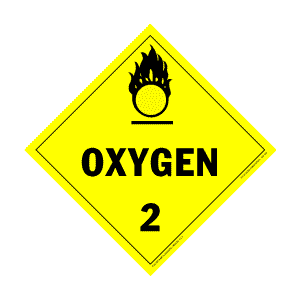 Hazardous Materials Placards- - class 2 gases tagboard Packaged-25