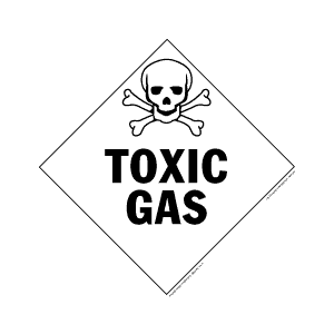 Subsidiary Risk Placards - class 2 gases tagboard Packaged-25