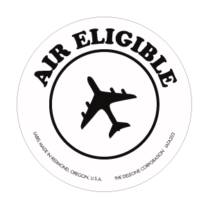 I.A.T.A Dangerous Goods Regulations - air eligibility markings 2" dia. (vinyl) 1000/RL
