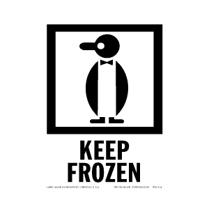 Label 3x4 "Keep Frozen" IPM-314 500/RL