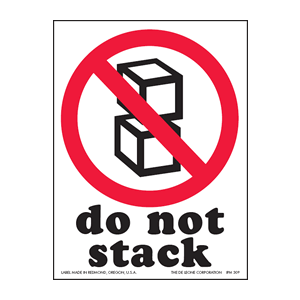 Label 4x4 Do Not Stack 500/RL RD29749
