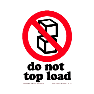 Label 4x6 Do Not Top Load 500/RL RD29810 (MDL15)