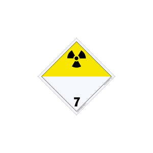 International Wordless Placards - class 7 radioactive vinyl Packaged-25