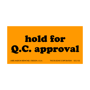 Label 1.25x2.5 Hold For QC Approval 1000/RL RD29918