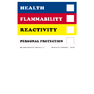Right to know labels - HMIS 6" x 4" (paper) 100 Labels/pkg/sheeted