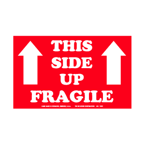 Label "This Side Up Fragile" 5x8 Shipping 500/RL