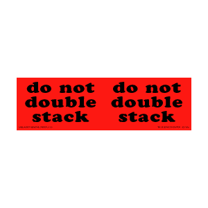 Do Not Labels 3" x 10" fluorescent red 250/RL